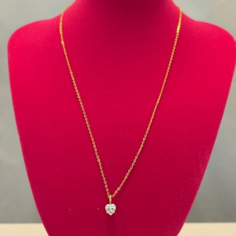 Heart Cut Moissanite Pendant Necklace